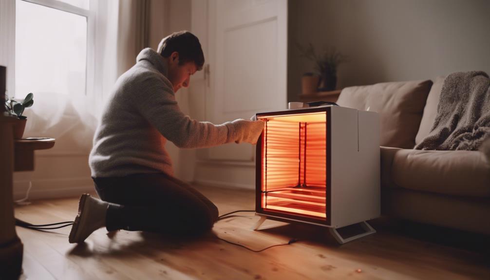 installing infrared heater steps